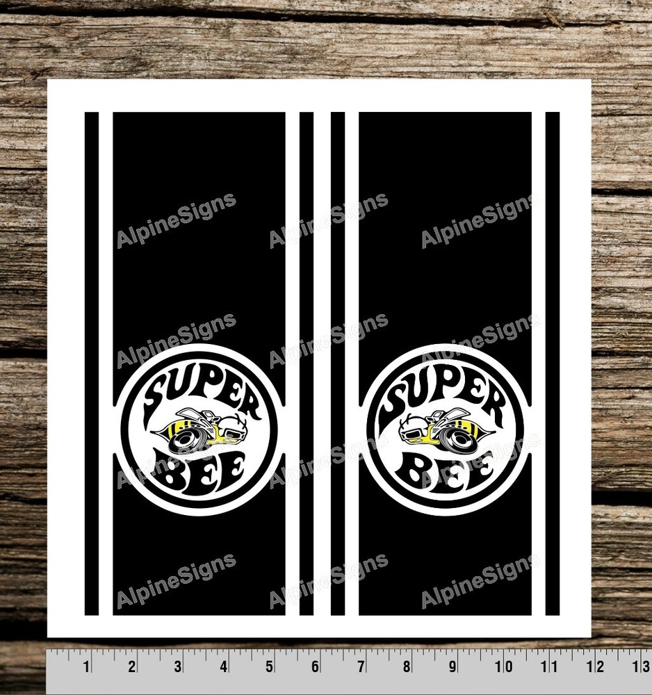 Dodge Super Bee Charger Mailbox sticker decal graphics