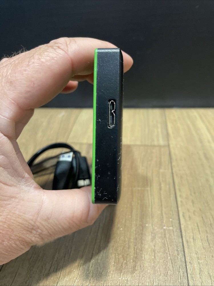Xbox Seagate 2TB External Hard Drive Green (Untested)