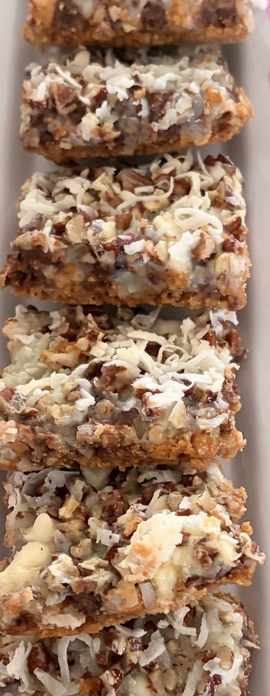 Indulgent Magic 7 Layer Bars Made Fresh -One Dozen