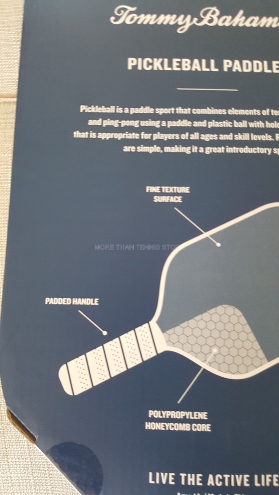 Tommy Bahama Pickleball Paddle Polypropylene Honey Textured Surface Soft Mint