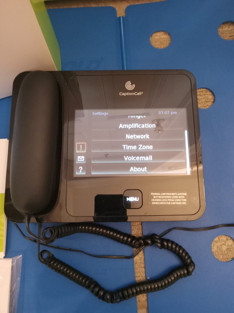 Caption Call 57Tx Closed-Caption Touch Screen Phone for Hearing Impaired