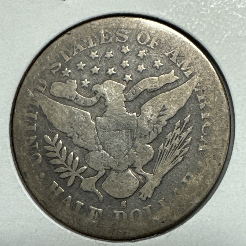 1896-S Barber Half Dollar