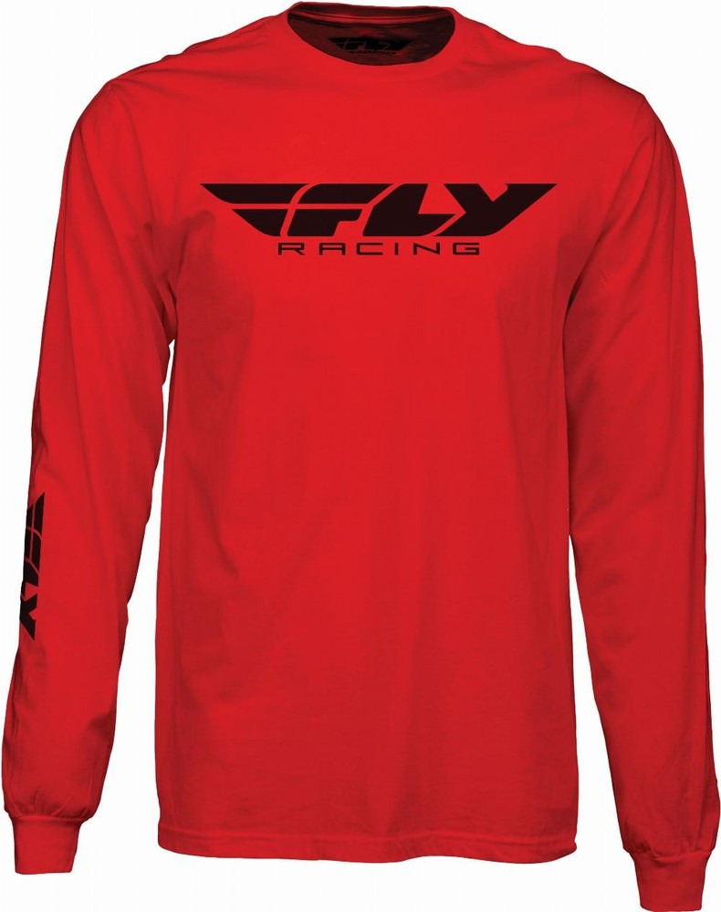 FLY CORPORATE L/S TEE RED MD