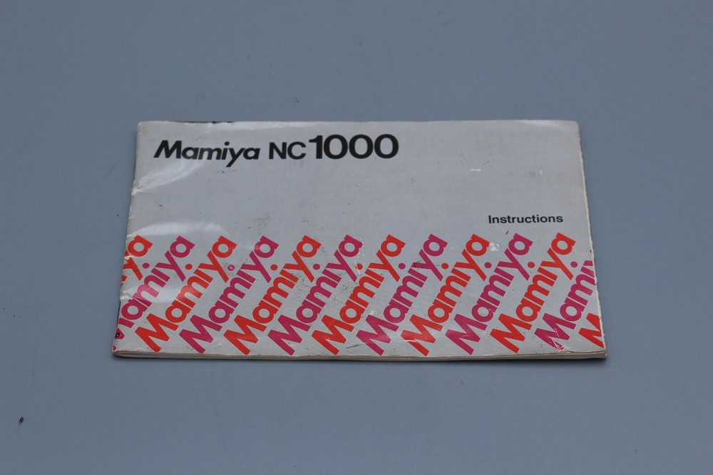 Mamiya NC 1000 Instruction Manual