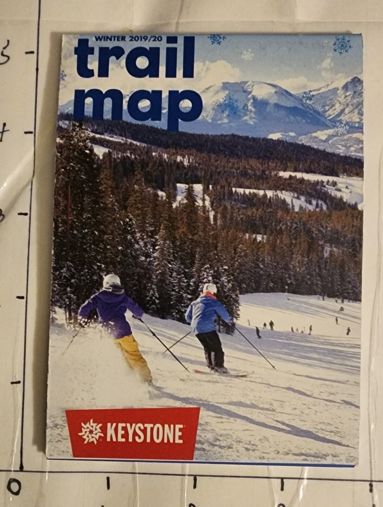 2019/20 KEYSTONE SKI AREA TRAIL MAP.  MINT UNUSED