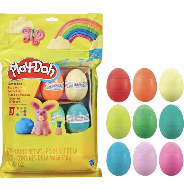 Play-Doh Easter Eggs Bag 9 Pack.