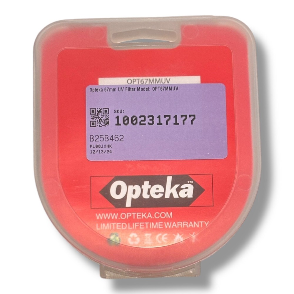 Opteka 67mm UV Camera Filter OPT67MMUV