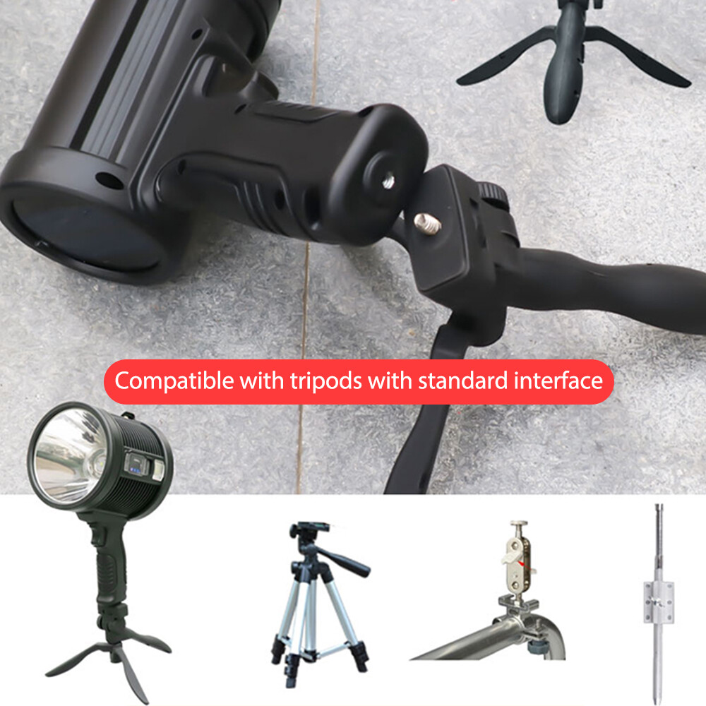 200000 Lumens Super Bright LED Flashlight Handheld Searchlight Camping Spotlight