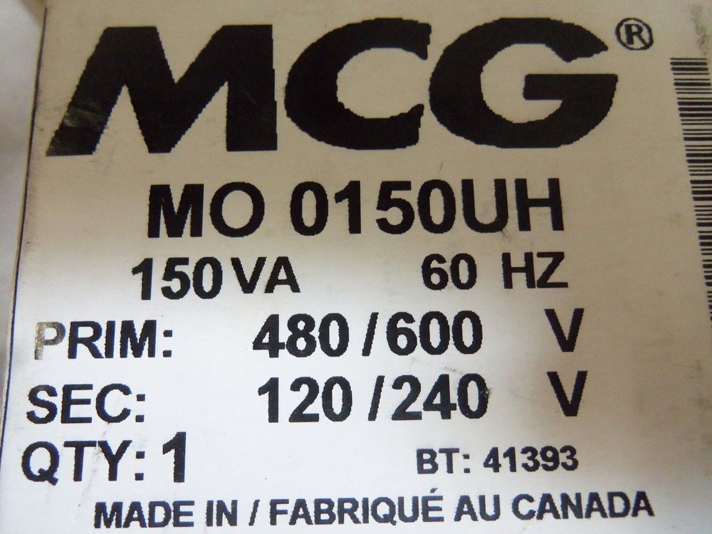 MCG MO 0150UH TRANSFORMER NSMP