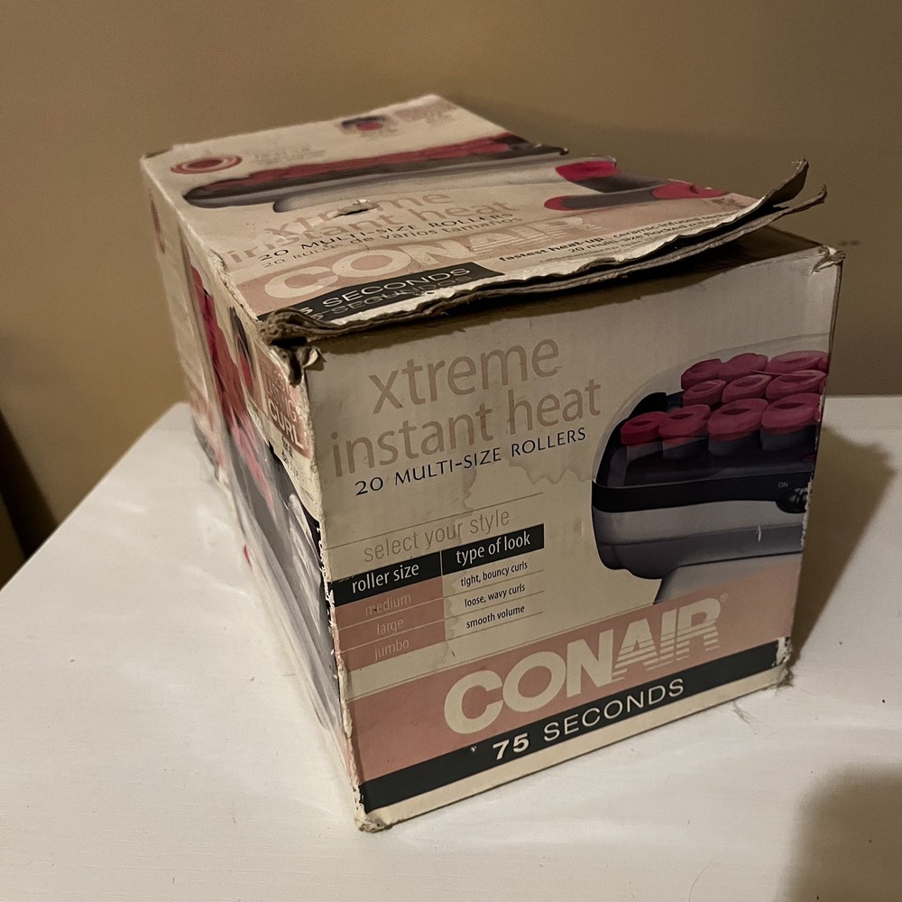 Conair Xtreme Hot Rollers Instant Heat, 20 Ceramic, Multi-Size with Heated Clips