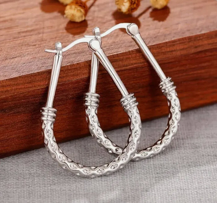 BRIGHTON BEACH  Water Drop  Hoop Earrings