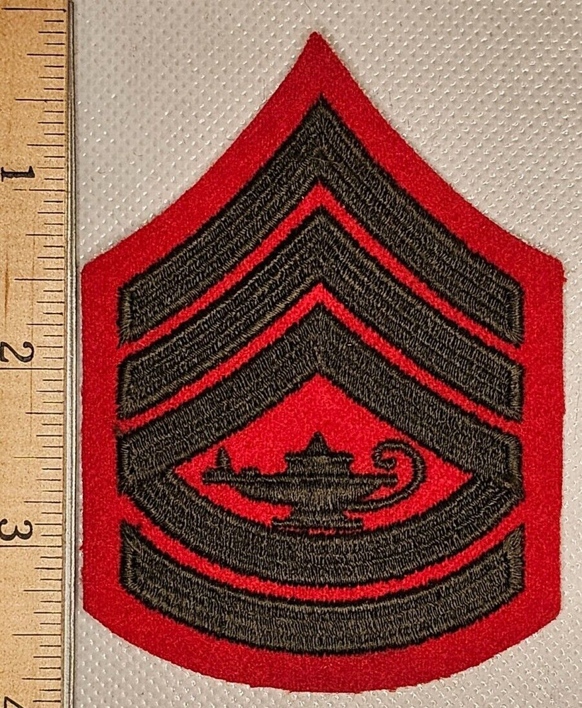 U.S. Marine Corps JROTC Gunnery Sergeant Rank Patch