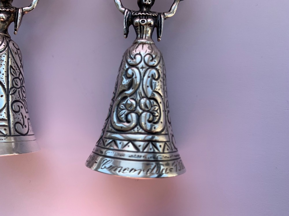 2 Antique Silver Wager/Marriage Cups