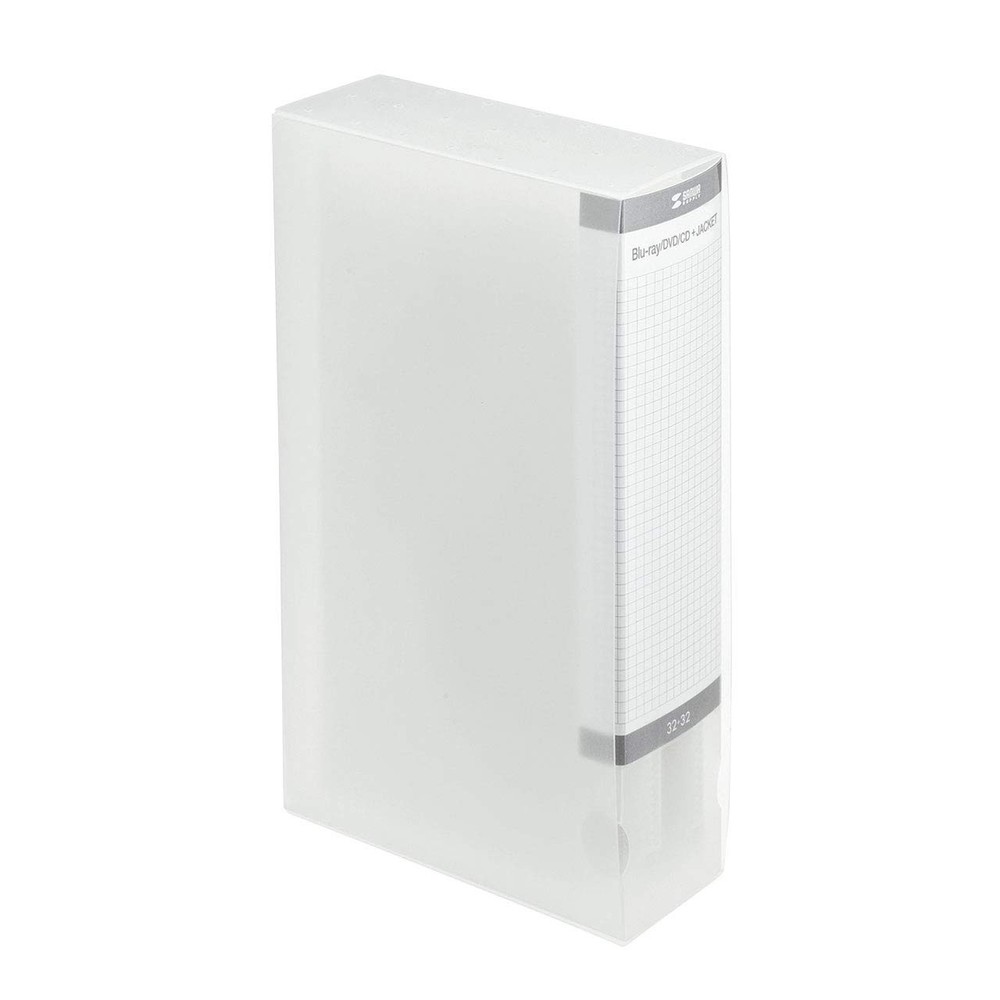Disc file case compatible with CD jacket storage Clear FCD-FLBD32BCL