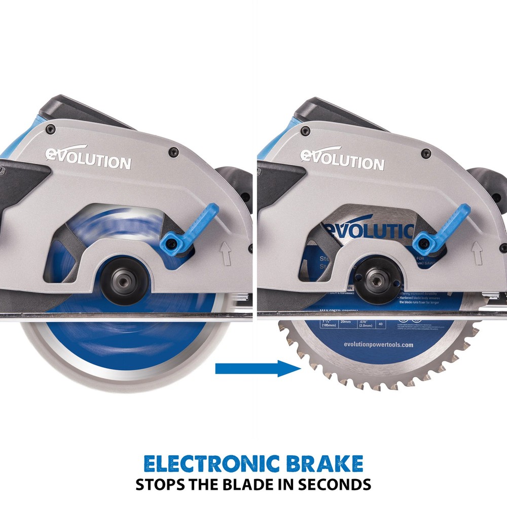 Evolution S185CCSL: Metal Cutting Circular Saw 7-1/4 in. Blade (Refurbished)