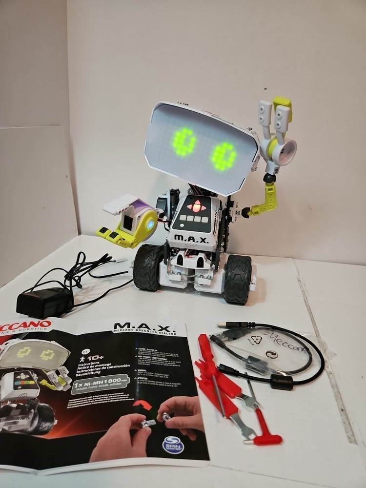 Working Meccano M.A.X Robotic Interactive Programmable Robot Used READ
