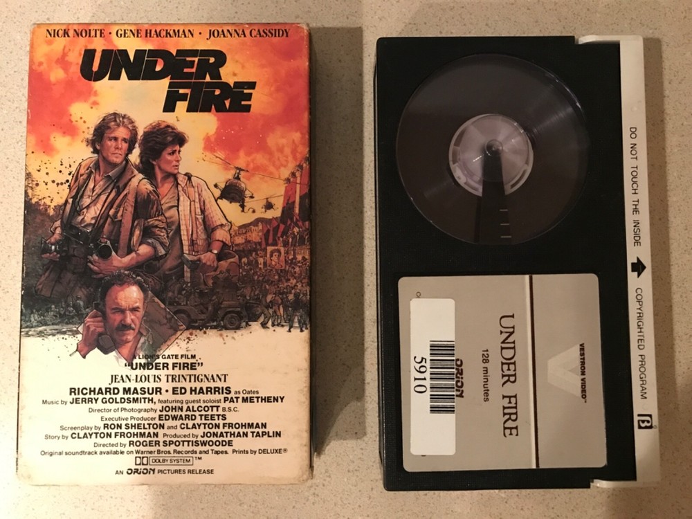 Under Fire (BETA, 1983, Vestron) Nick Nolte, Gene Hackman, Joanna Cassidy