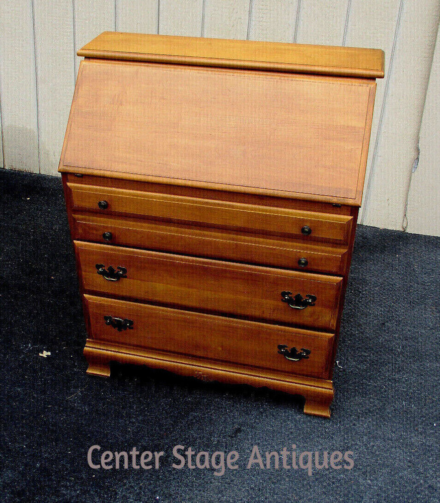 63476 Solid Maple Slant Front Office Desk