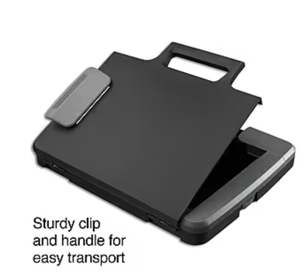 Staples Portable Clipboard, Black And Grey, Safe, Secure Document Storage