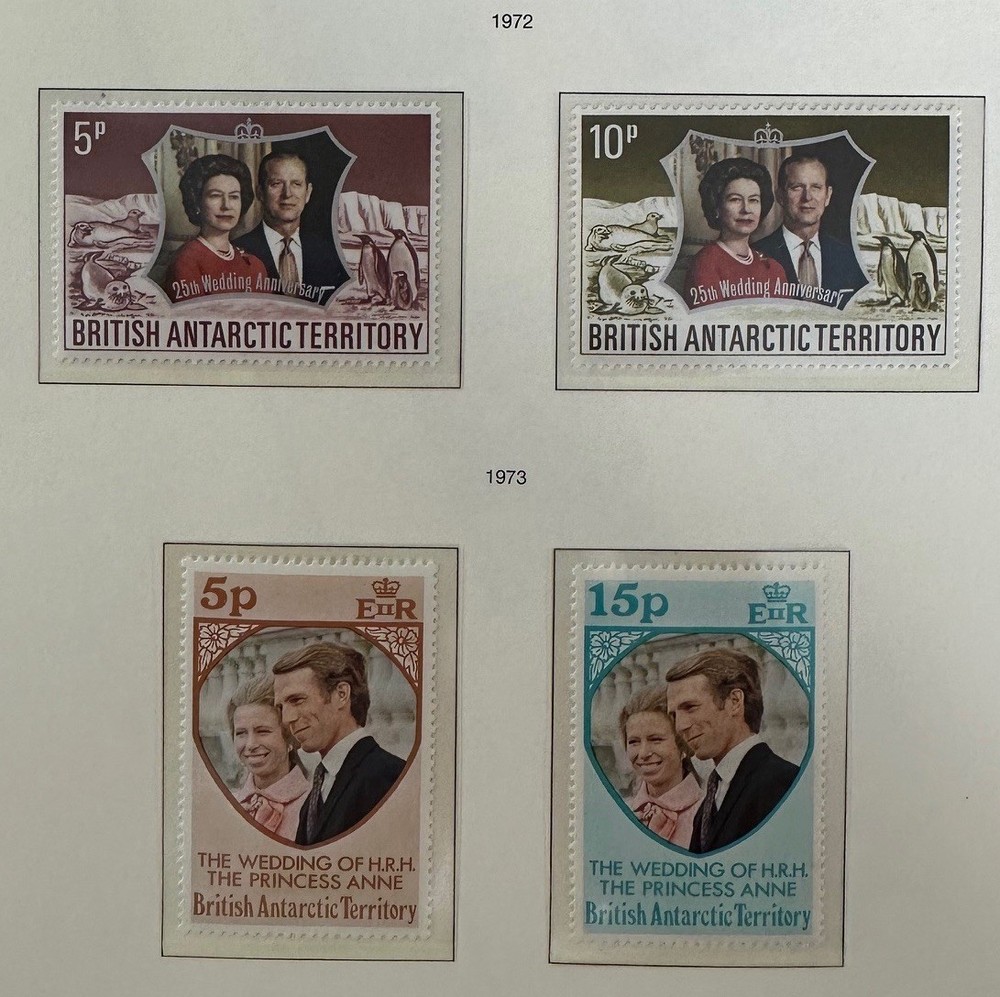 BRITISH ANTARCTIC  43 - 44, 60 - 61   Beautiful   Mint   NEVER   Hinged   Sets