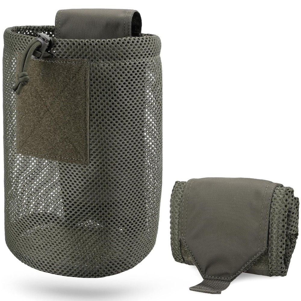 Portable Dump Pouch Tactical Molle Mesh Pouches Foldable Tools Mag Storage Bag