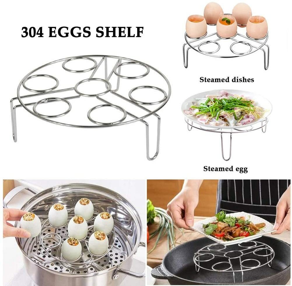 Egg Rack Steamer for Instant Pot 5 6 8qt Pressure Cook - 2 Pack