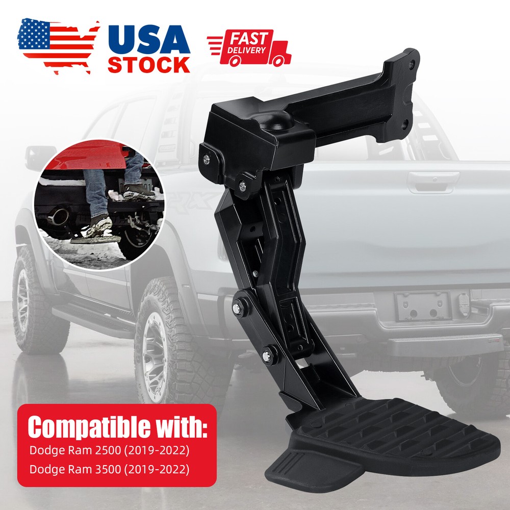 Rear Bedstep Step Retractable Bumper For Dodge Ram 2500 2022