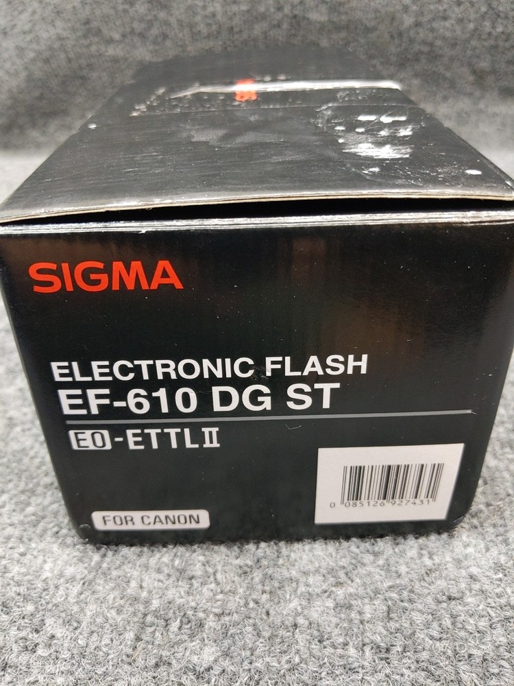Sigma Electronic Flash EF-610 DG ST for Canon New Open Box Complete