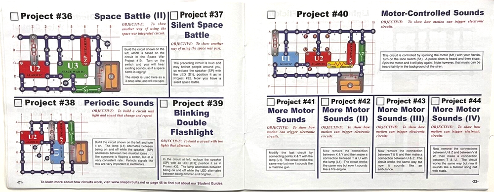 ELECTRONIC SNAP CIRCUITS MANUAL ONLY (Projects 1-101 ) By ELENCO (2012)