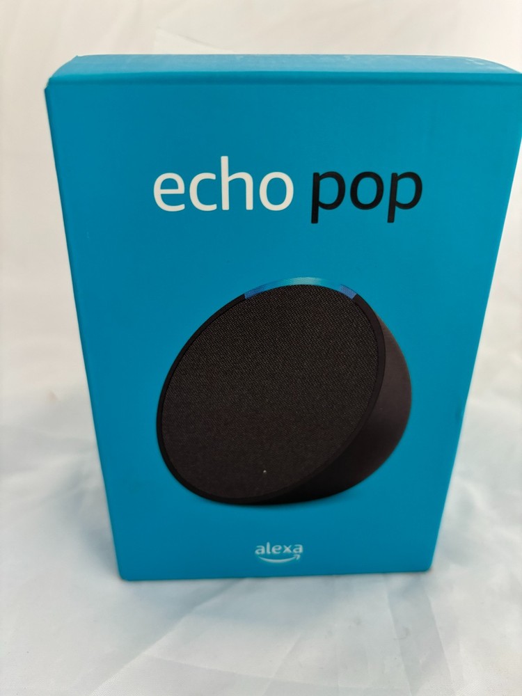 AMAZON ECHO POP SPEAKER ~ C2H4R9 ~ Black, New Open Box