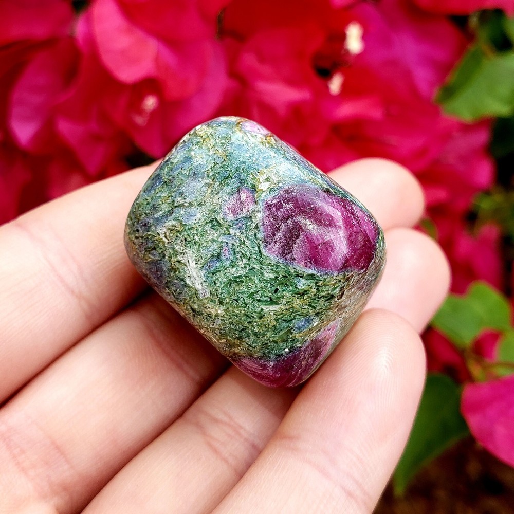 Ruby Kyanite / Ruby Fuchsite combo Tumbled Natural Crystal Gemstone - 1pc #2