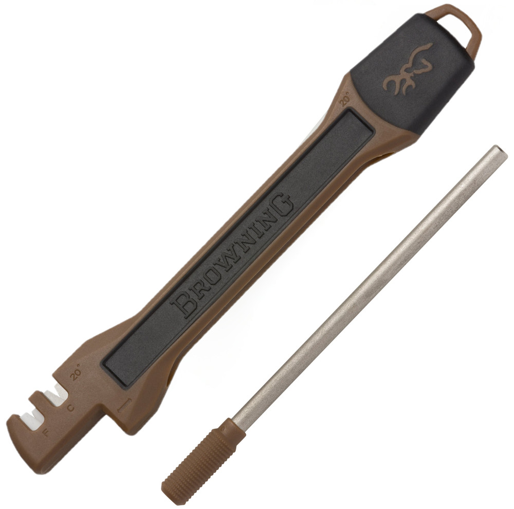 Browning Primal Knife Sharpener Pocket Sized Diamond Surface Carbide/Ceramic