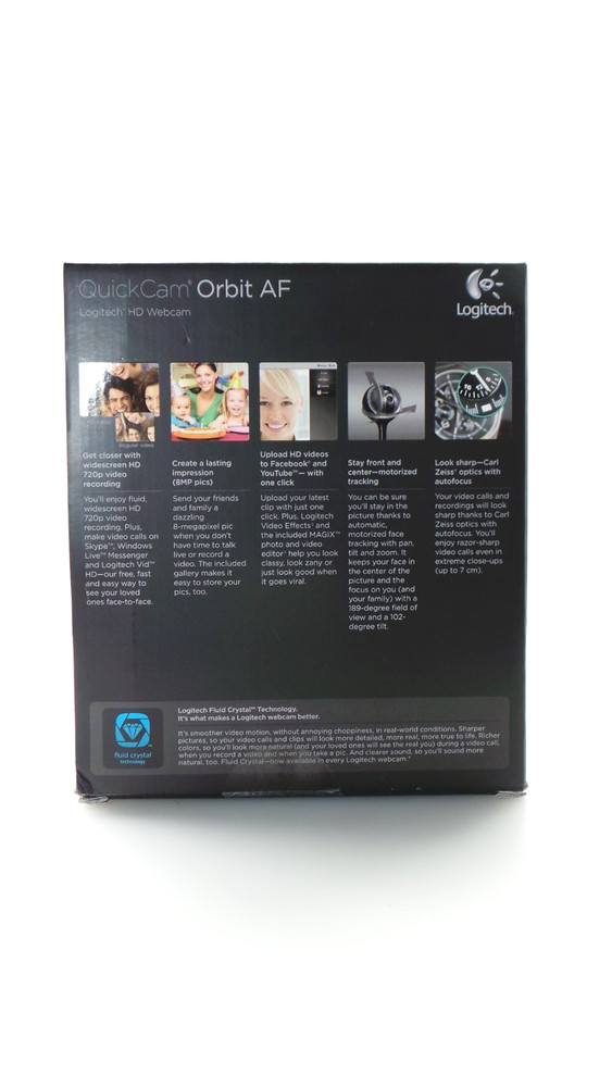 LOGITECH QuickCam Orbit AF Motorized Tracking Webcam Carl Zeiss - Open Box