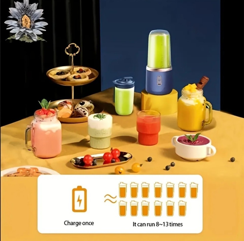 Portable USB Double Cup Juice Extracter Mixer