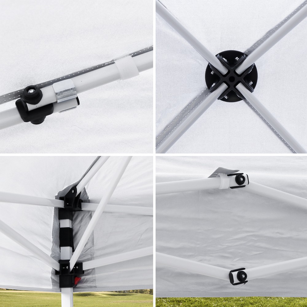 10x10 FT Instant Pop-Up Foldable Waterproof Canopy Tent Adjustable Heights W/Bag