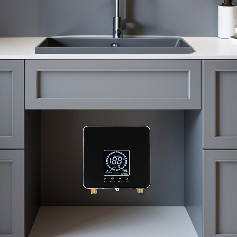 Instant Electric Water Heater with LED Control - Compact, Rapid Heating