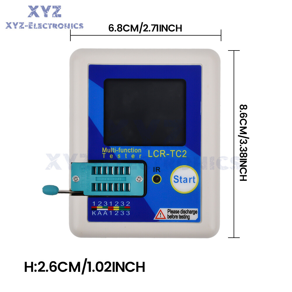 LCR-TC2 Transistor Tester High-precision Upgraded Version V3.1E with Cable Kit