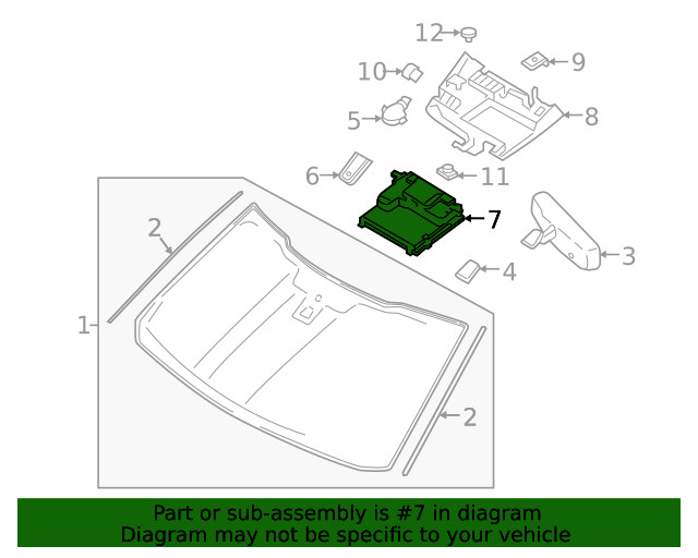 Genuine Ford Lane Departure System Camera ML3Z19H406B