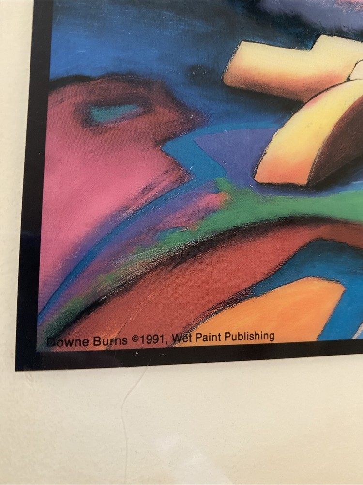 Downé Burns Stand Alone Framed Southwestern Tile Art Signed