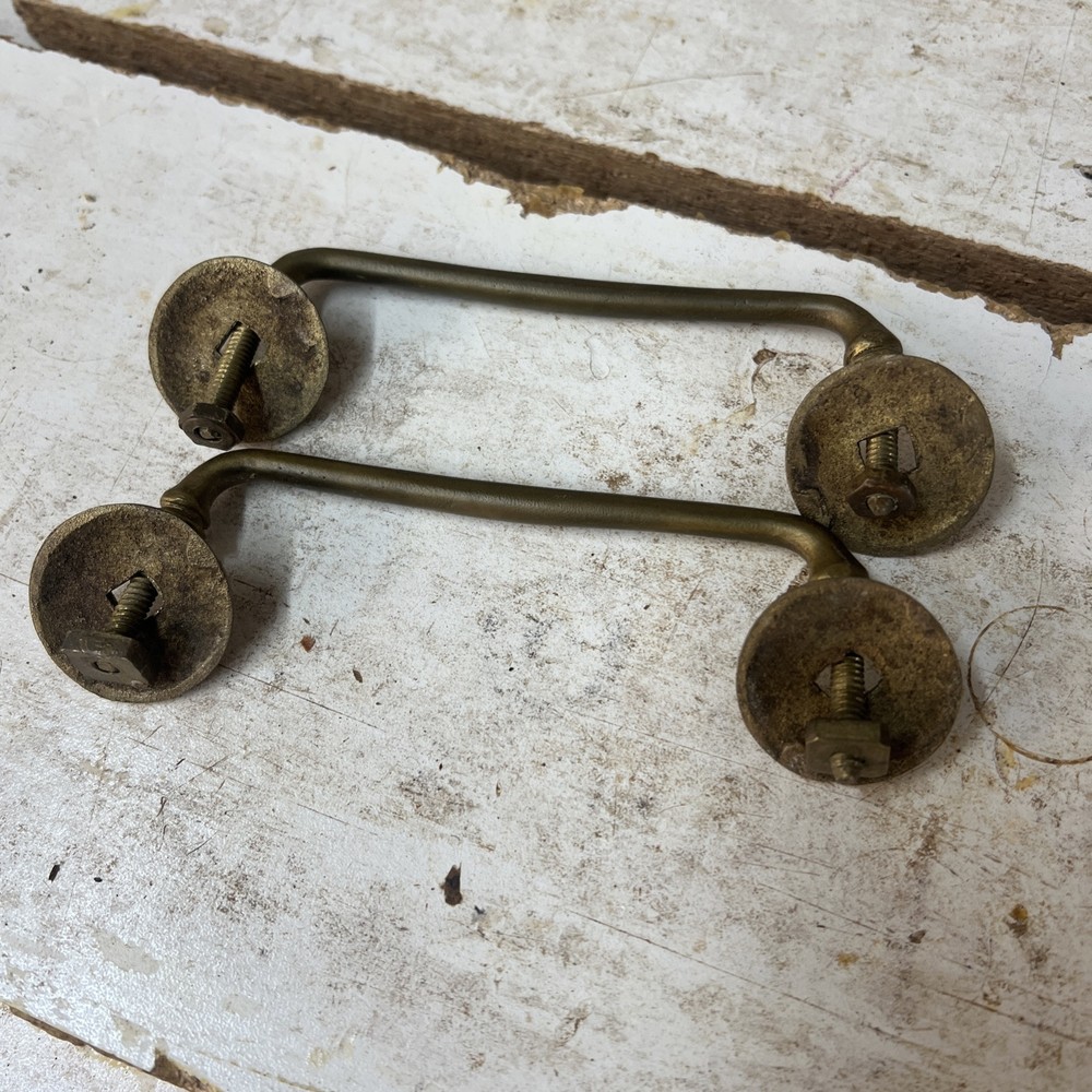 19thC Brass Handle Pulls