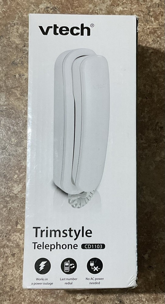 VTech Model #CD1103 Trimstyle Corded Phone - White