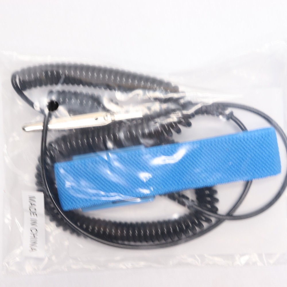 Techni-Tool Adjustable Wrist Strap Blue 4mm Snap x 12' Cord 758ST9807