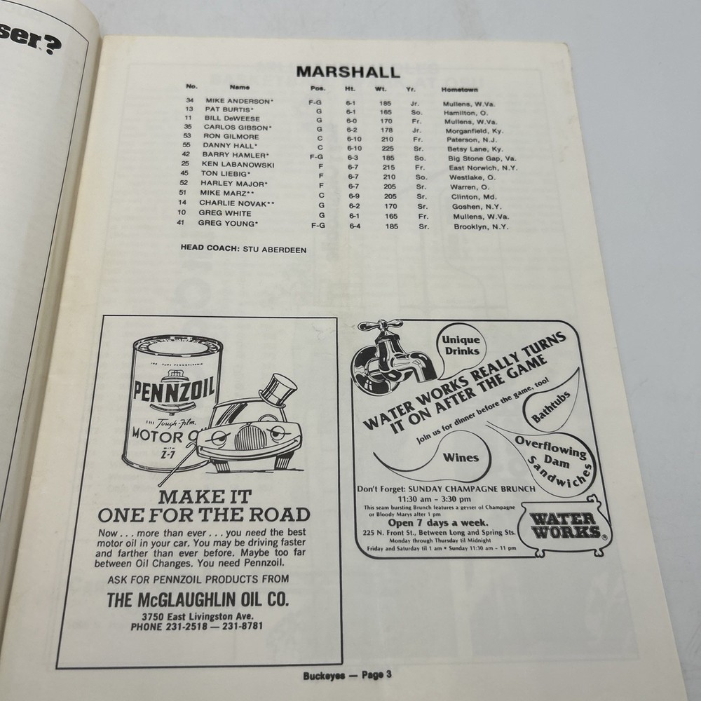 Ohio State Vs Marshall November 28, 1977