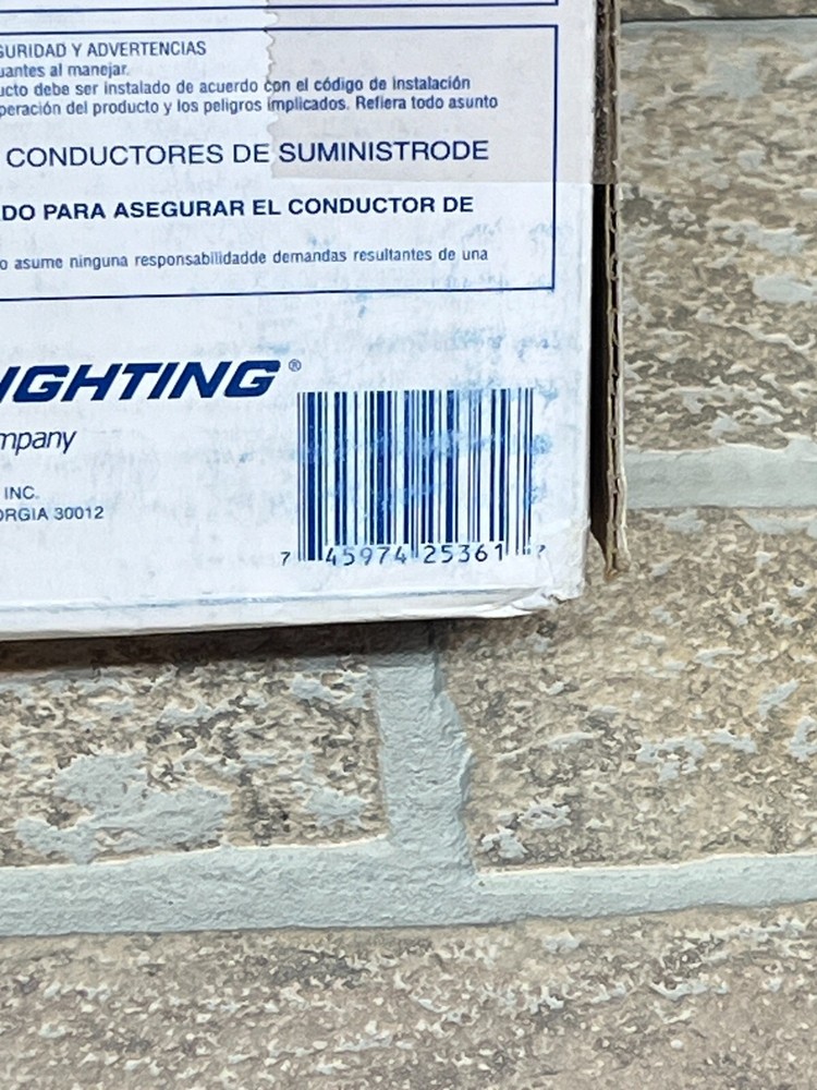 Lithonia Lighting Quantum Thermoplastic LED Emergency Exit Sign, Red Letters