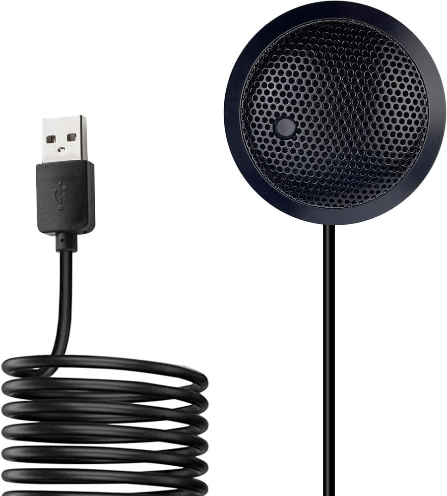 Conference USB Microphone, USB Microphone for Computer, 360° Omnidirectional Co