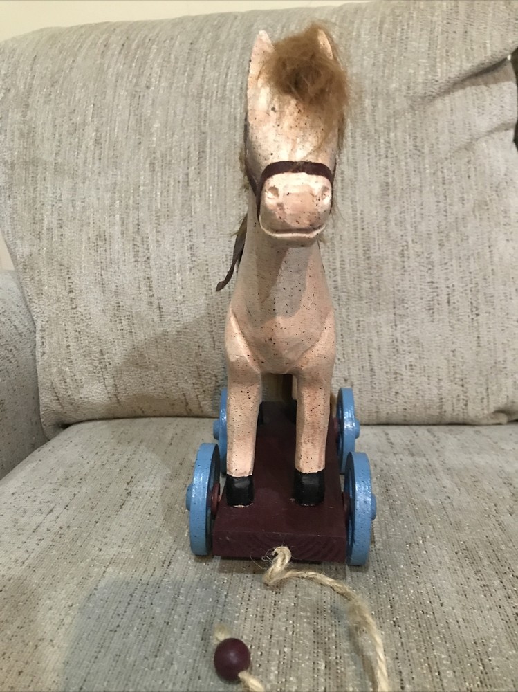 Vintage(?) Reproduction Horse Pull Toy