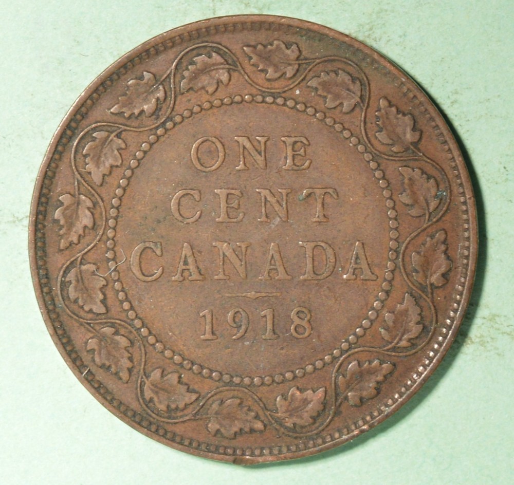 1918 - Canada Large Cent  - INV# X-247