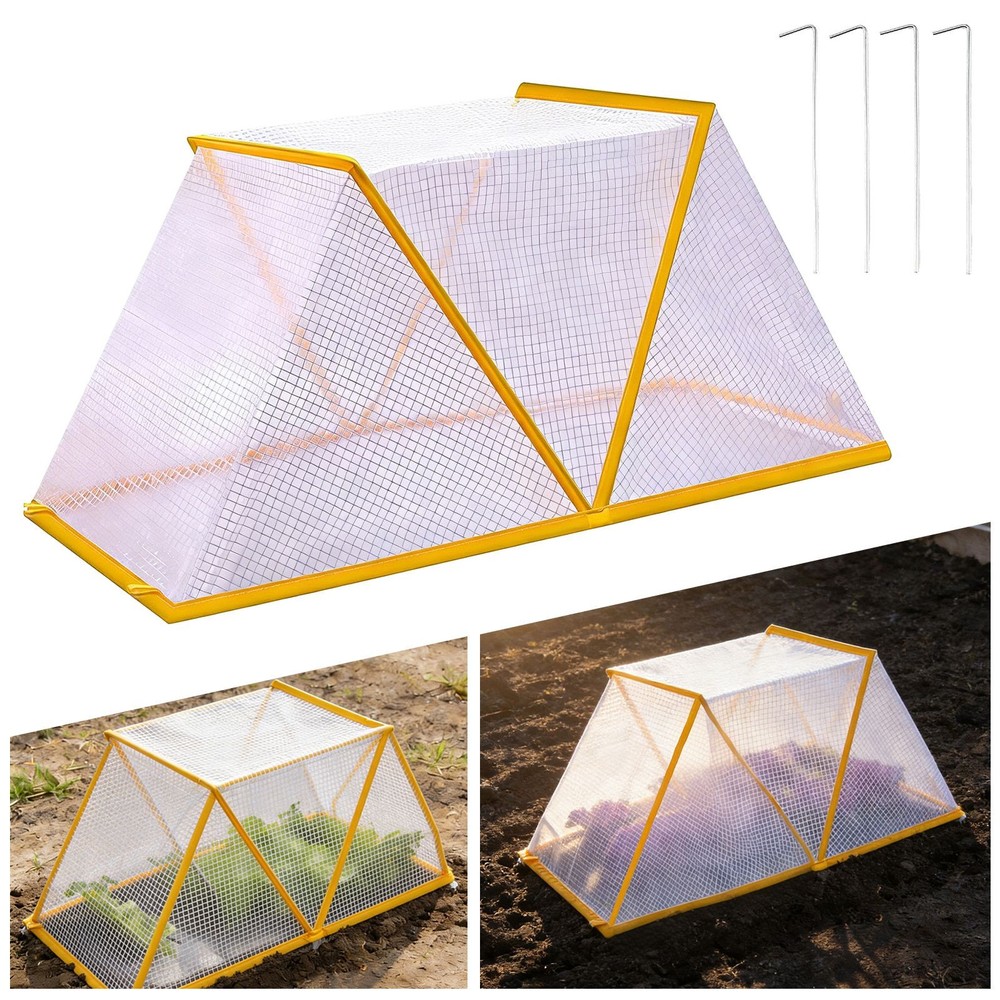 Garden Plant Vegetables & Fruit Cover Foldable Raised Bed Protector with Net