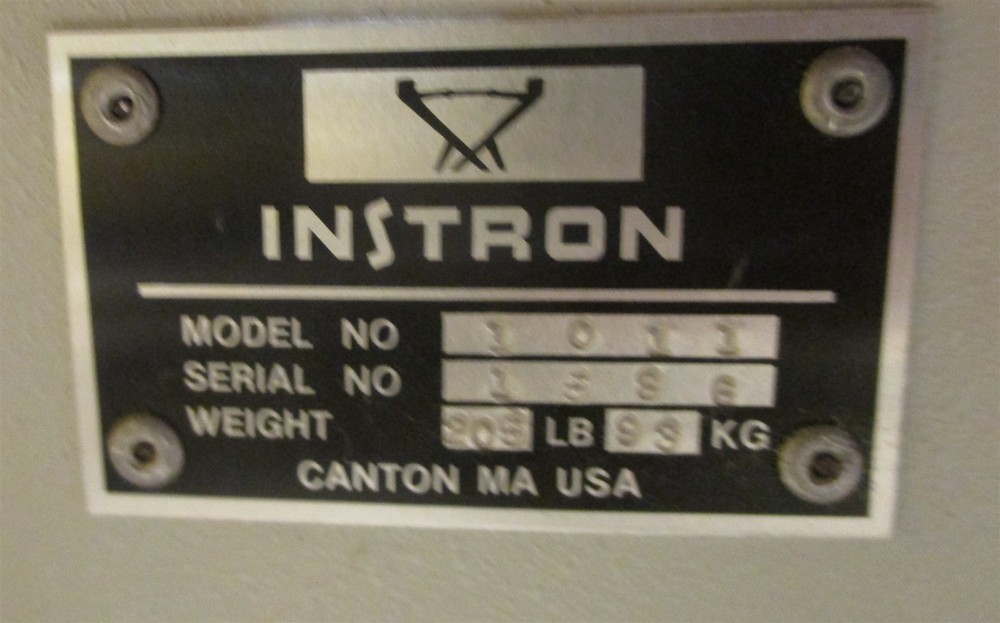 Instron Tensile Compression Tester 1011, 1000 Lb Modified Unit