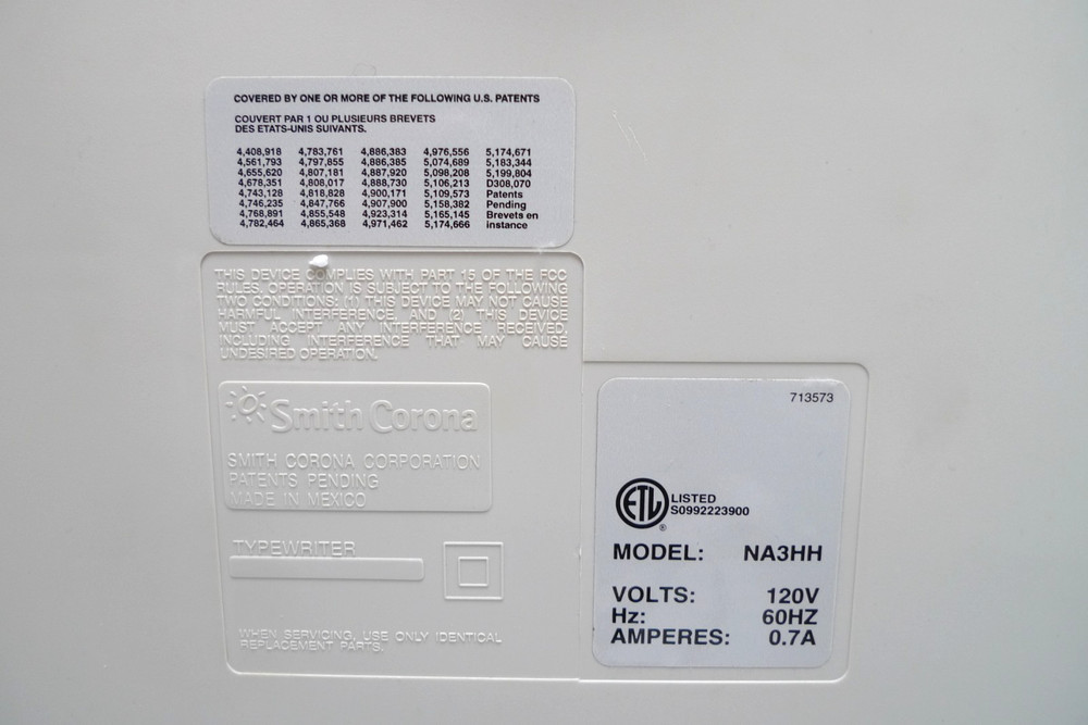 Smith Corona NA3HH Display Dictionary Typewriter, Feed Works/Needs Ribbon | Read